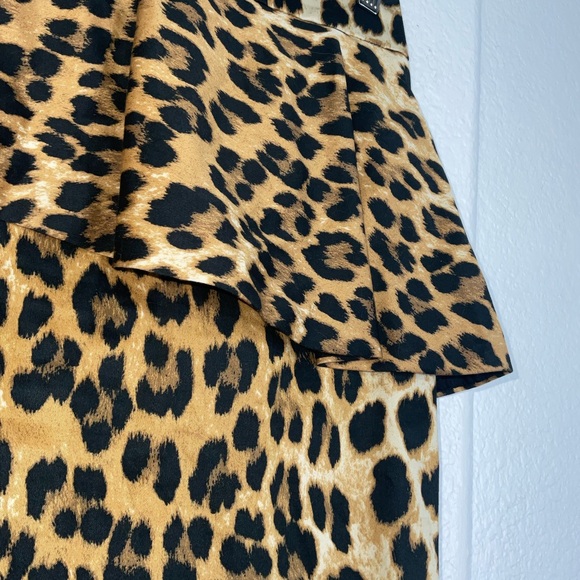 Zara Animal Print Peplum Pencil Skirt - Picture 2 of 8
